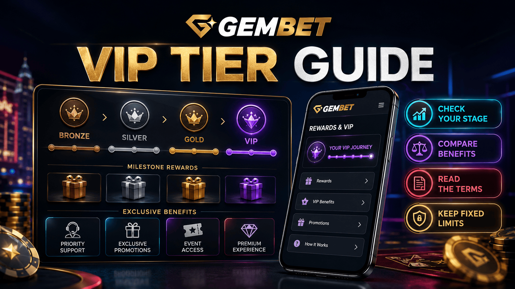 VIP tiers Gembet Singapore club guide