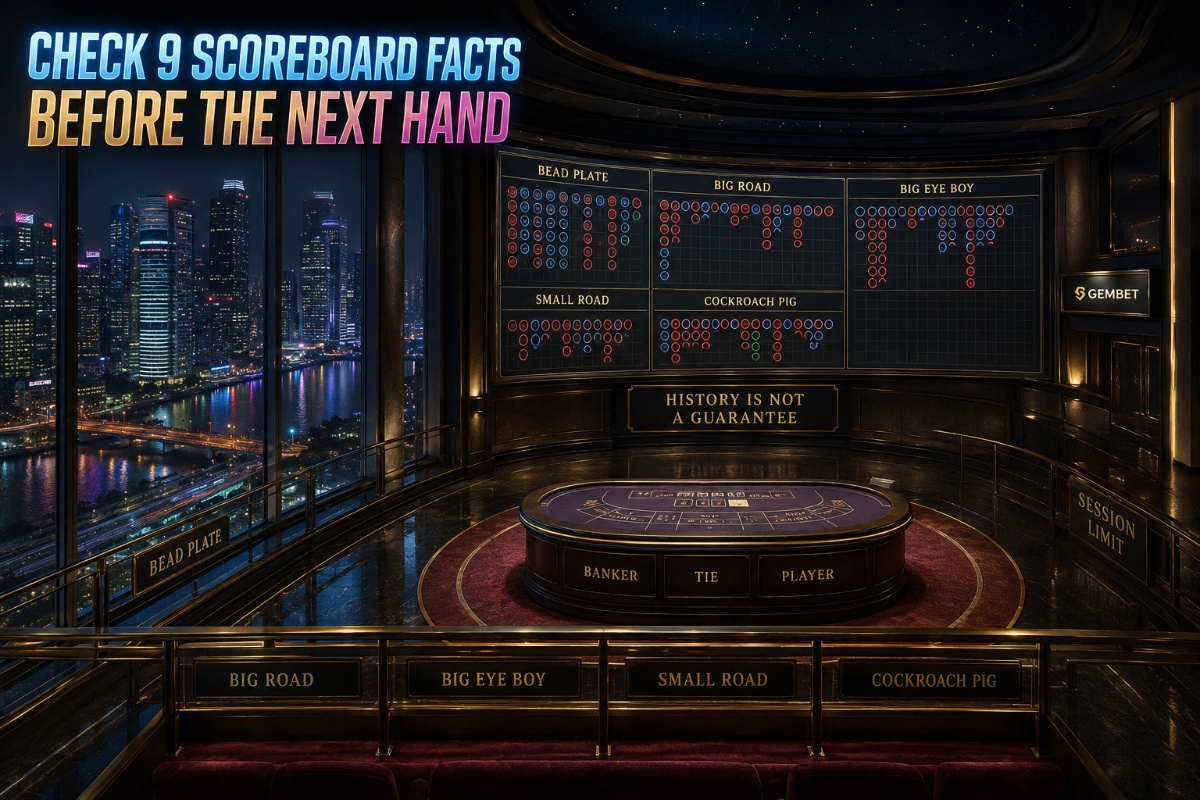 Baccarat scoreboards explained through nine pattern checks