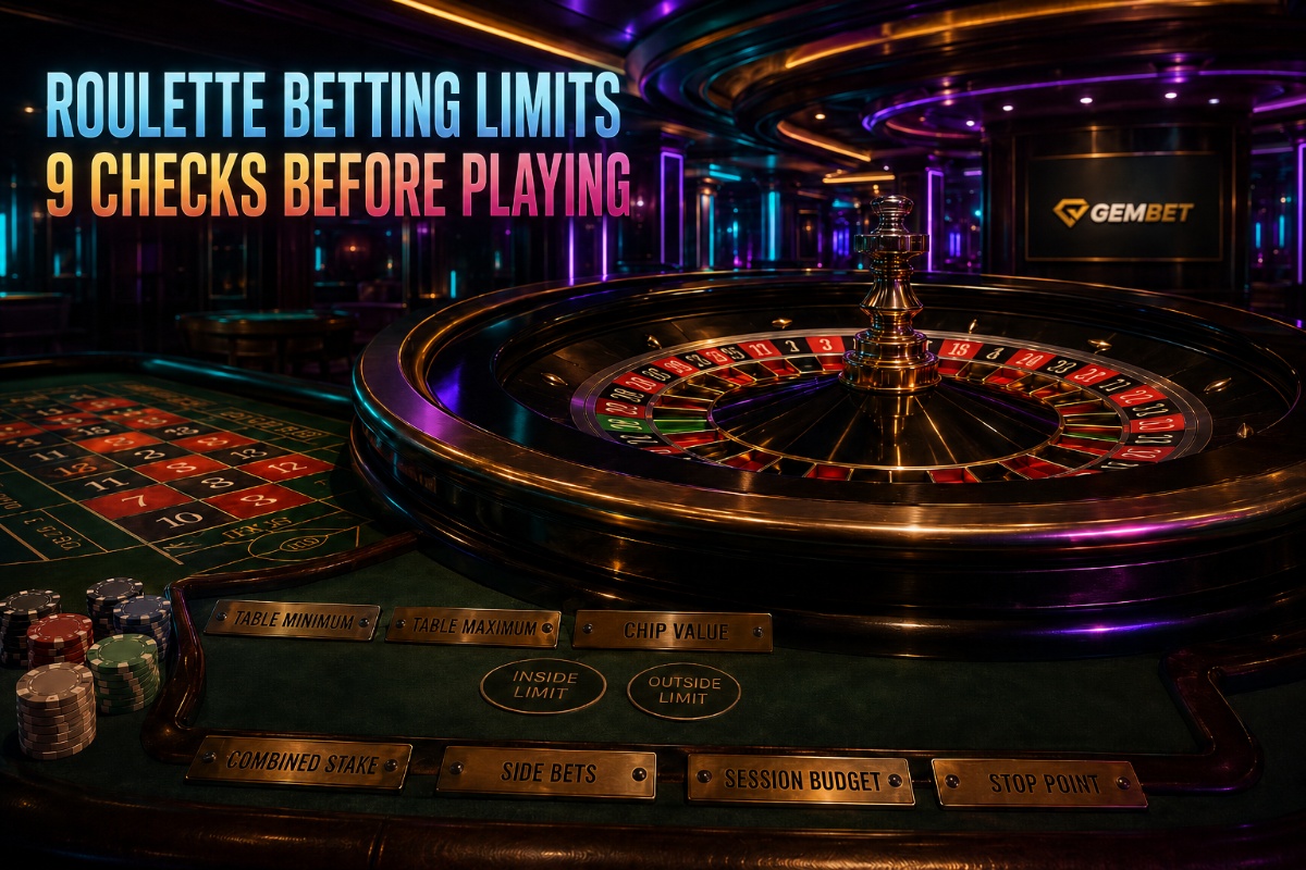Roulette betting limits explained through nine table checks