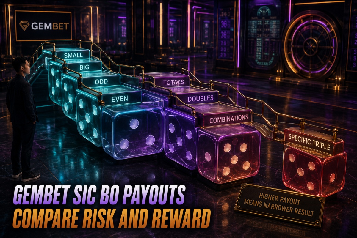 Gembet Sic Bo payouts compared by frequency and payout size