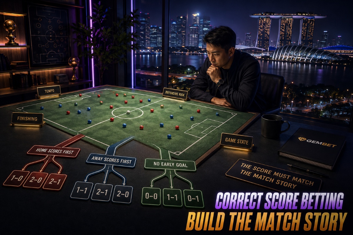 Correct score betting match story analysis before choosing a scoreline