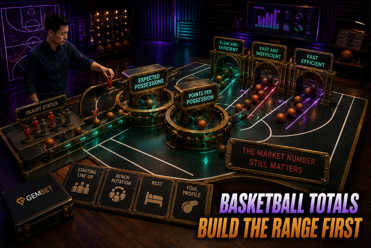 Basketball totals analysis using possessions and scoring efficiency