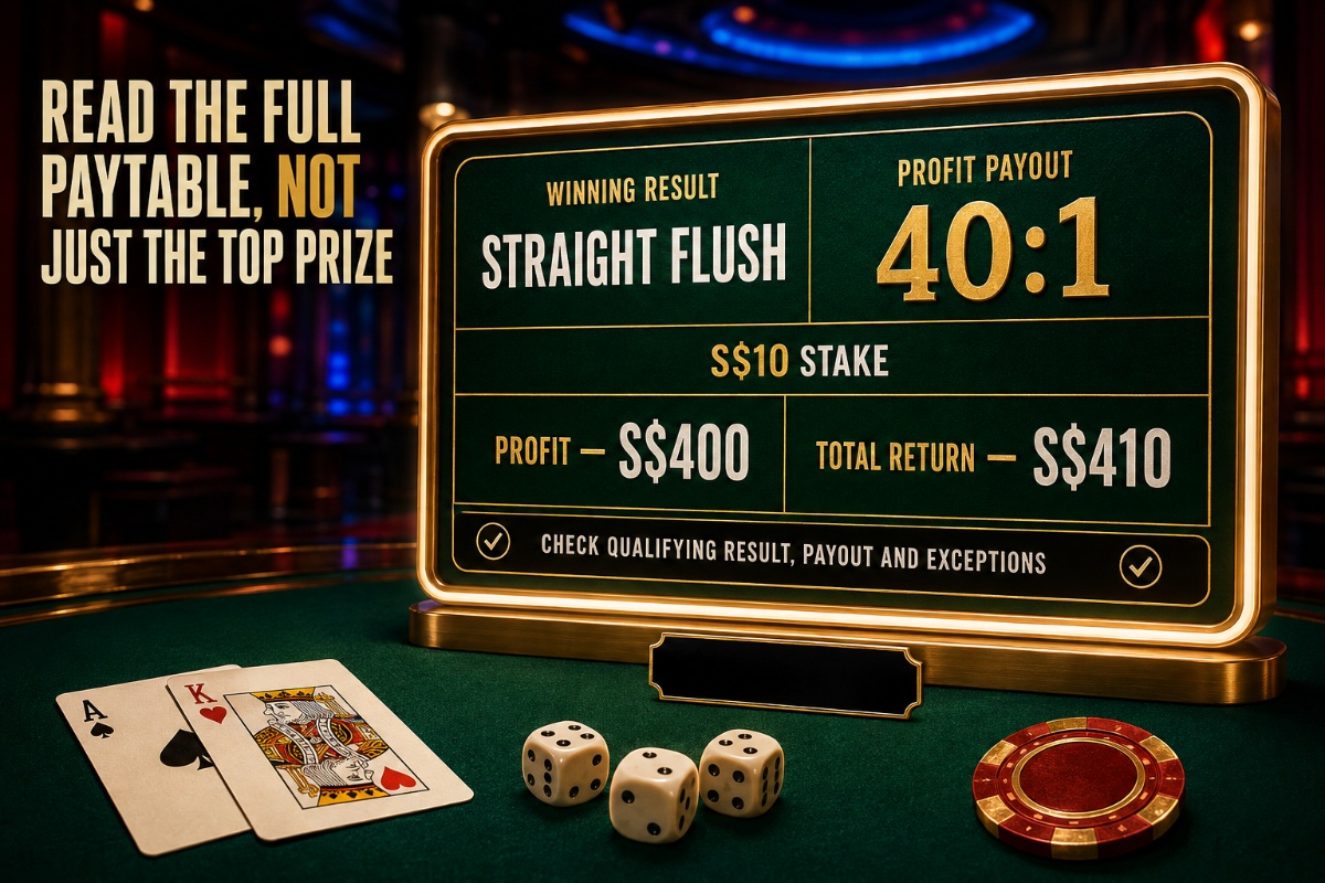 How to read casino paytables by checking payouts winning conditions and exceptions