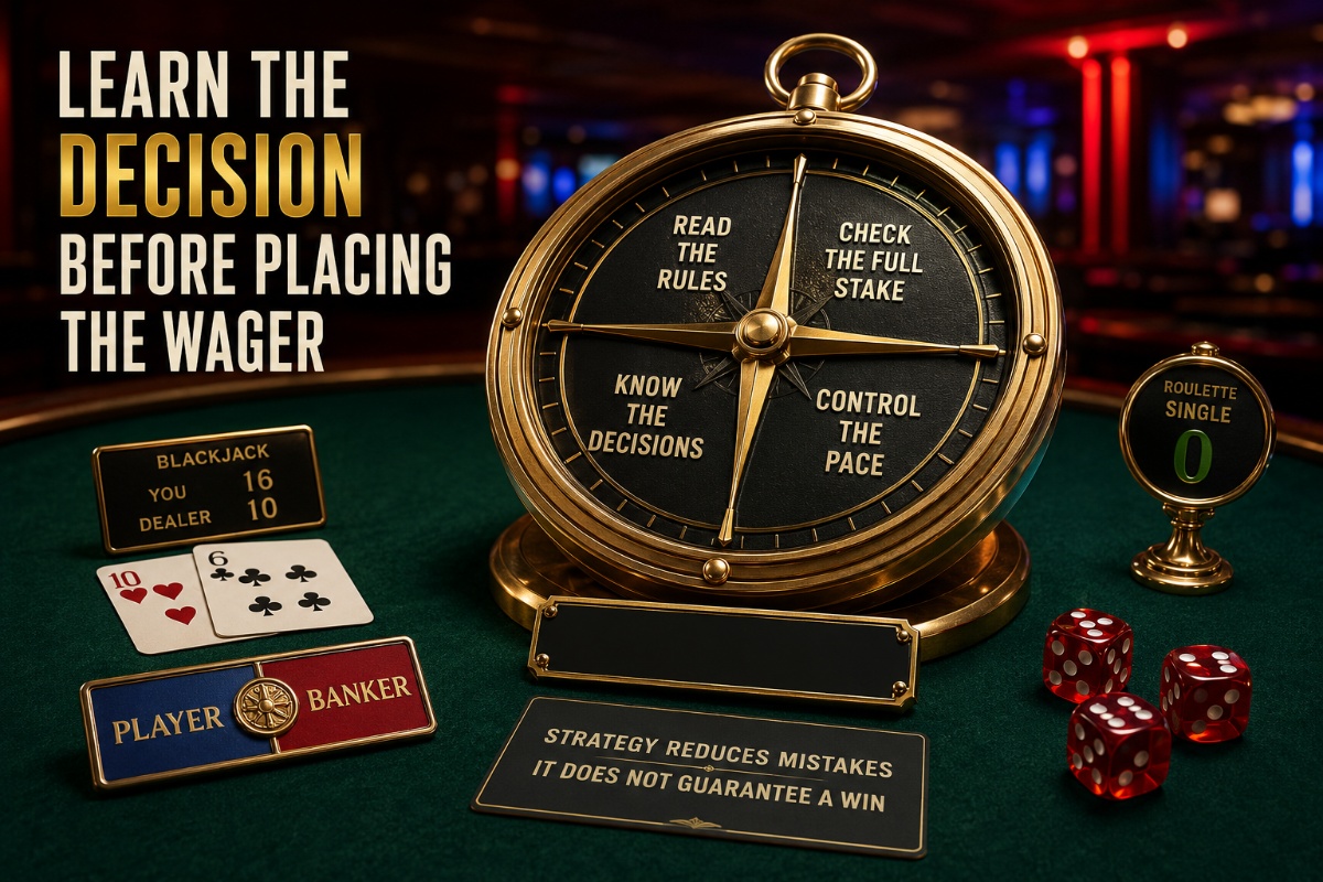Table game strategy for beginners choosing rules stakes and decisions