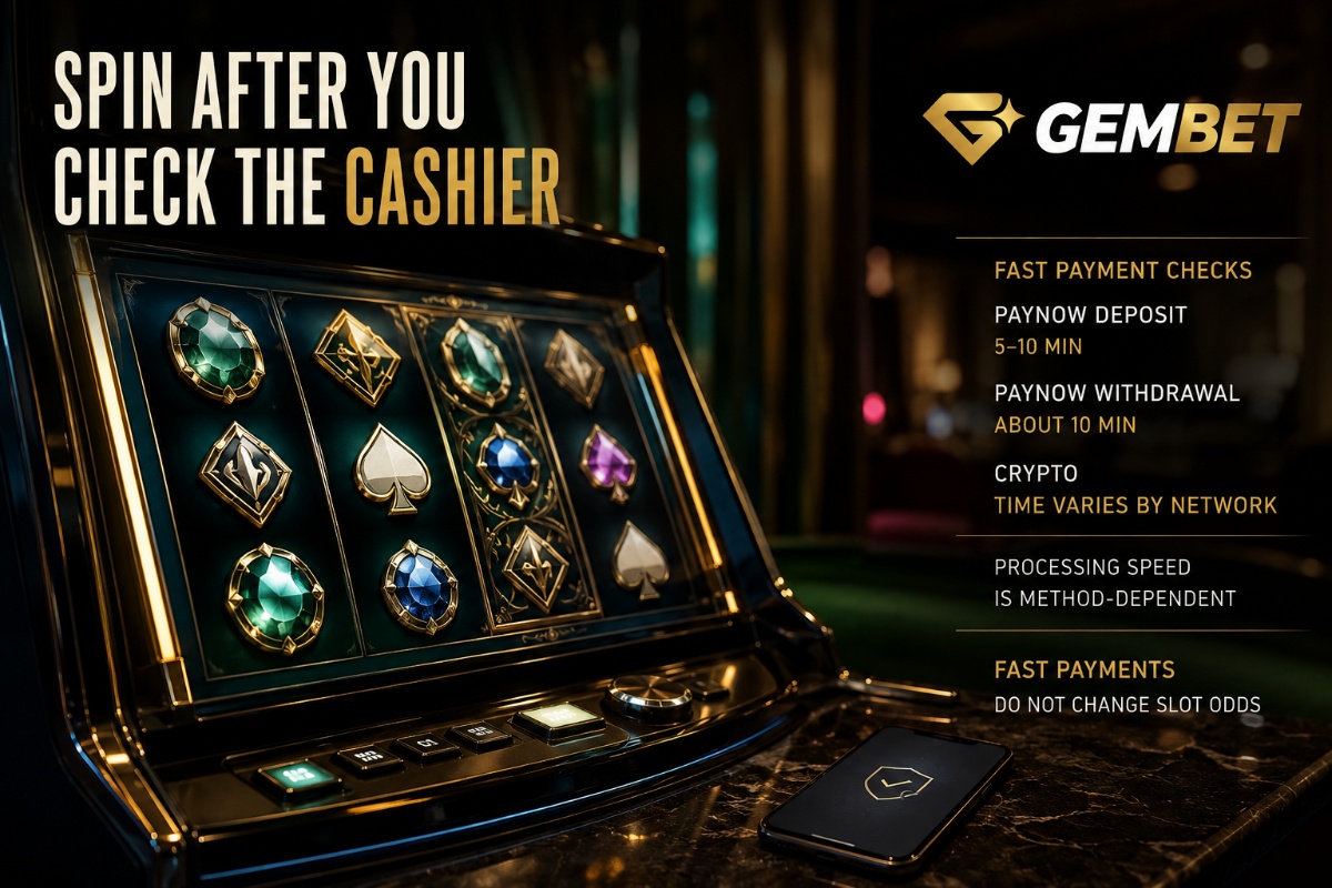 Real money slots with fast deposit and payout options shown beside a premium casino slot machine
